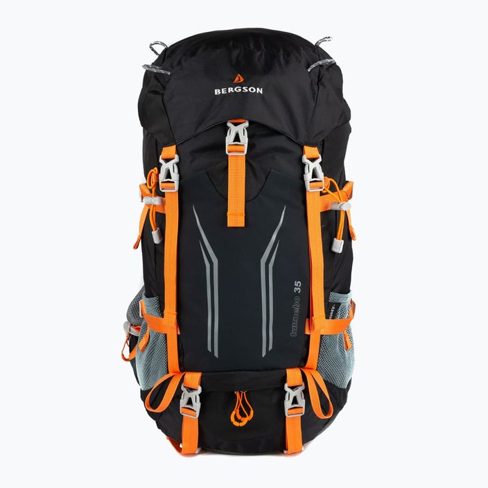 BERGSON Tunnebo 35 l hiking backpack black/orange