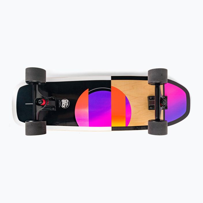 Surfskate skateboard Cutback Techno Wave 32" black and colour CUT-SUR-TWA