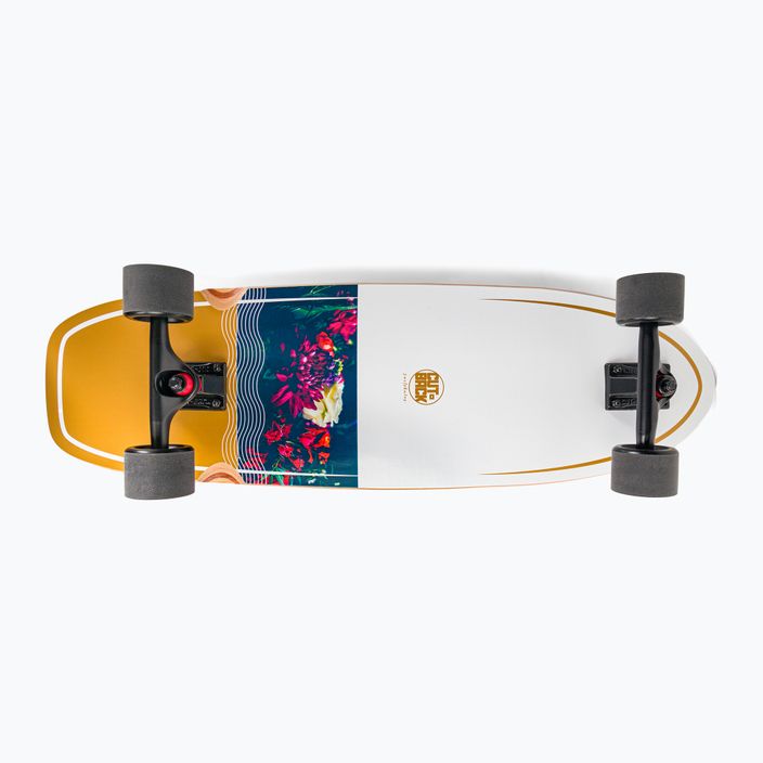 Surfskate skateboard Cutback Golden Wave 34" white and colour CUT-SUR-GWA