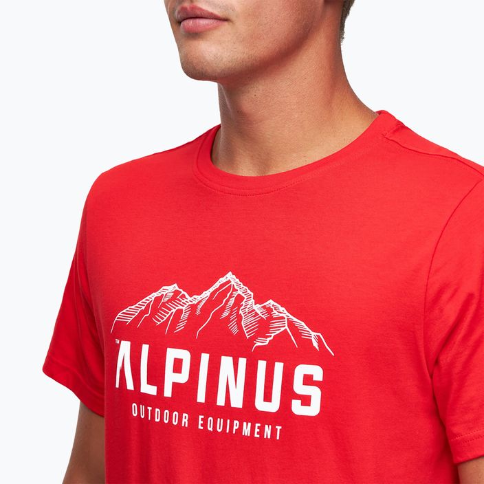 Alpinus Mountains men's t-shirt red 4