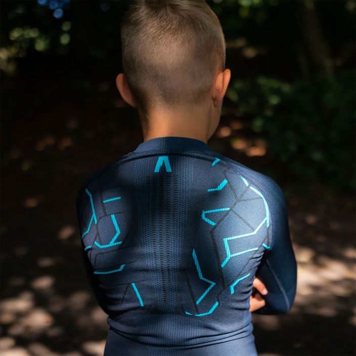 Children's thermal underwear set Alpinus Tactical Gausdal graphite/blue 11