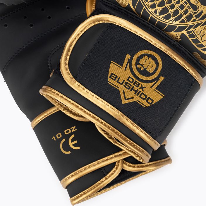 DBX BUSHIDO "Gold Dragon" boxing gloves gold/black 4