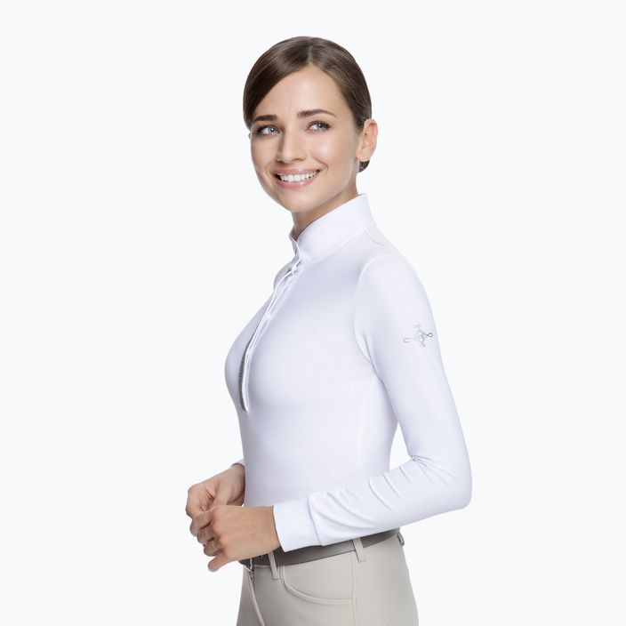 FERA Equestrian Stardust women's competition longsleeve shirt white and navy blue 1.1.l 3