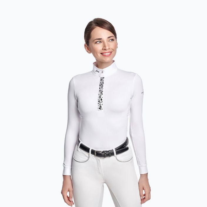 FERA Equestrian Nebula women's competition longsleeve shirt white 1.1.l