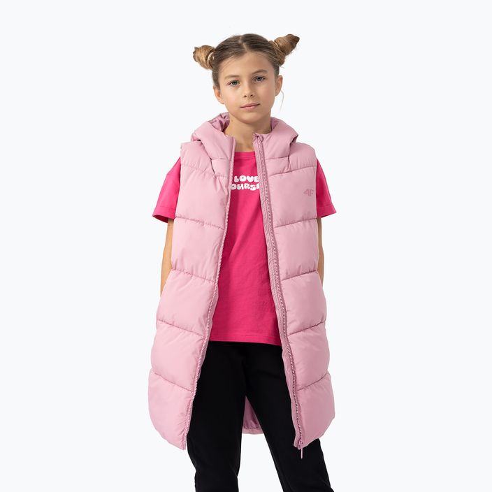 Children's sleeveless 4F F046 light pink 5