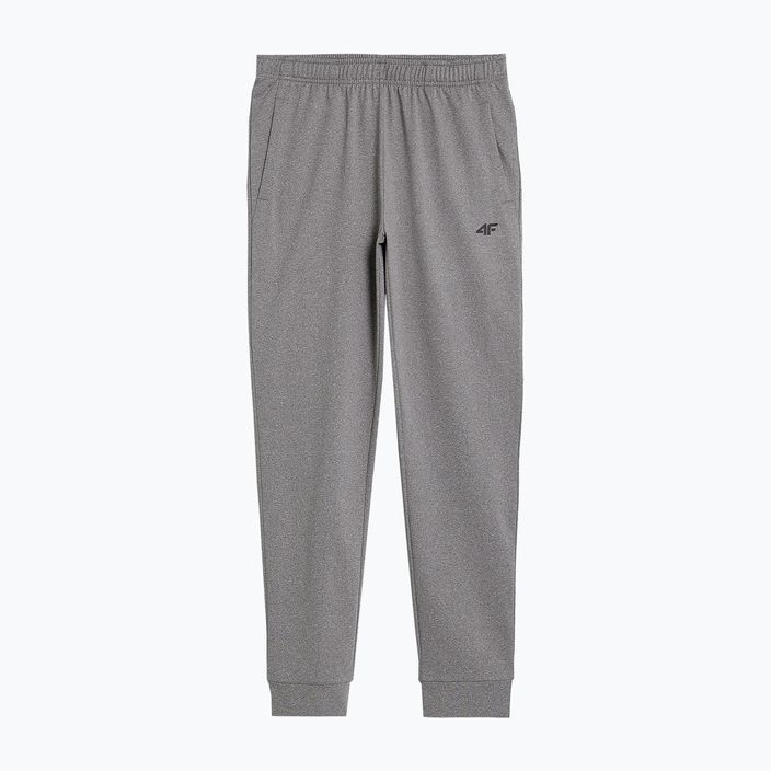 Men's trousers 4F M350 cold light grey melange 4