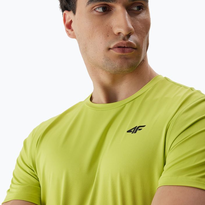 Men's training t-shirt 4F M448 canary green 3