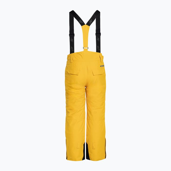 Children's ski trousers 4F M360 yellow 2