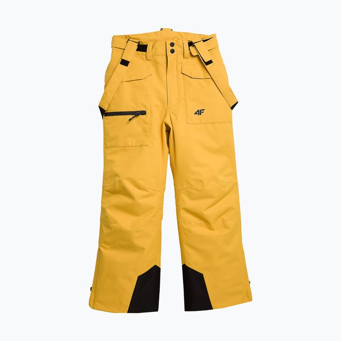 Children's ski trousers 4F M360 yellow 5