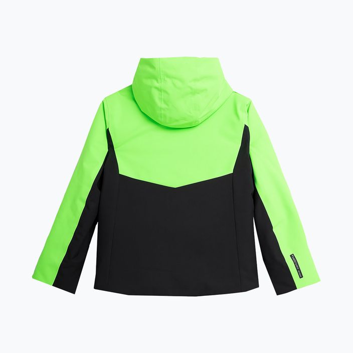 Children's ski jacket 4F M300 green neon 4