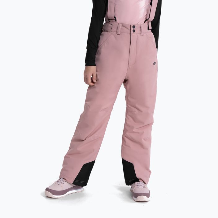 Children's ski trousers 4F F353 dark pink 2