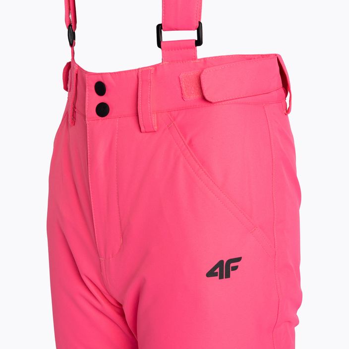 Children's ski trousers 4F F353 hot pink neon 5