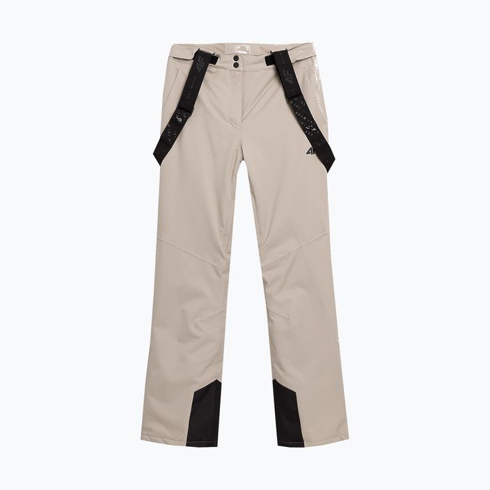 Women's ski trousers 4F F400 light brown 7