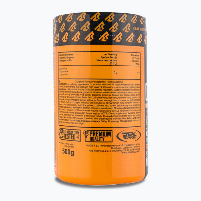 Glutamine Real Pharm amino acids 500g orange 666268 2
