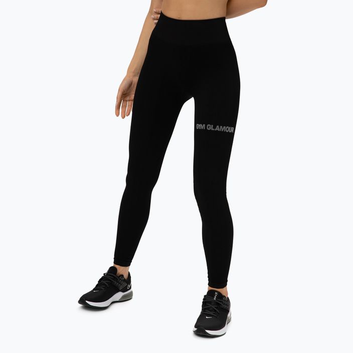 Women's training leggings Gym Glamour Push Up Deep Black 311