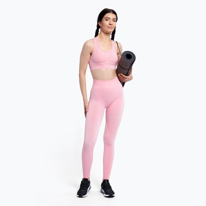 Women's workout leggings Gym Glamour Push Up Candy Pink 408 3