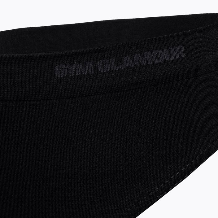 Women's Gym Glamour Thong Black 412-4 3