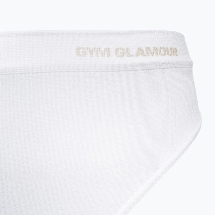Women's Gym Glamour Thong White 414 3
