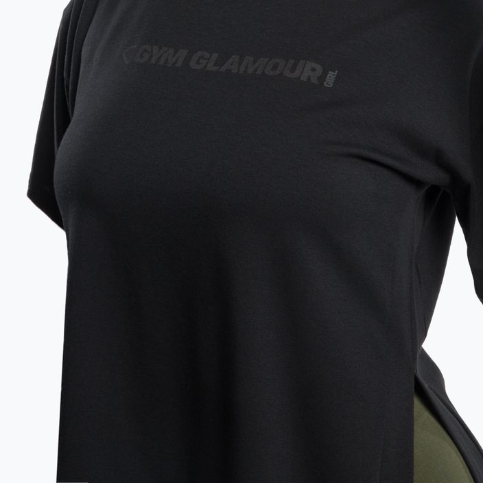 Women's training t-shirt Gym Glamour Glamour Black 417 4