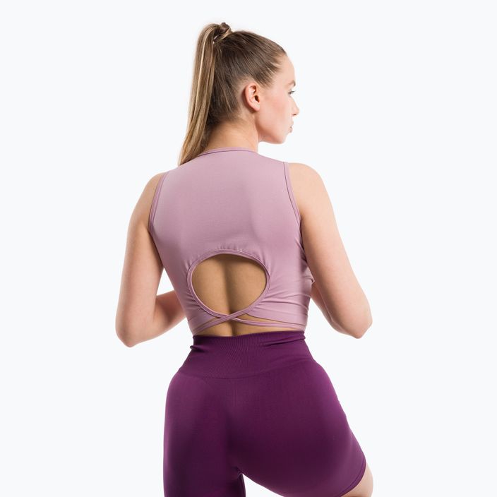Women's workout top Gym Glamour Tied Pink 442 3