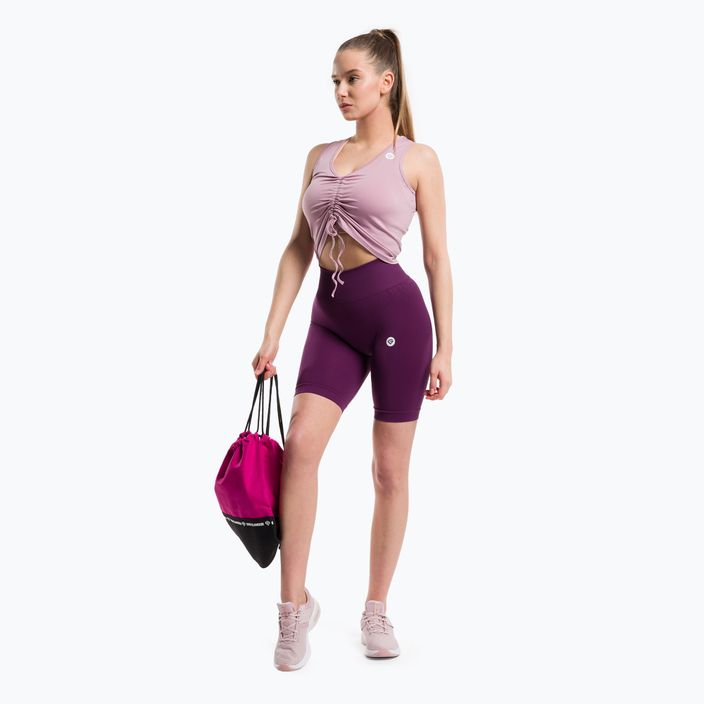 Women's workout top Gym Glamour Drawstring Pink 447 2