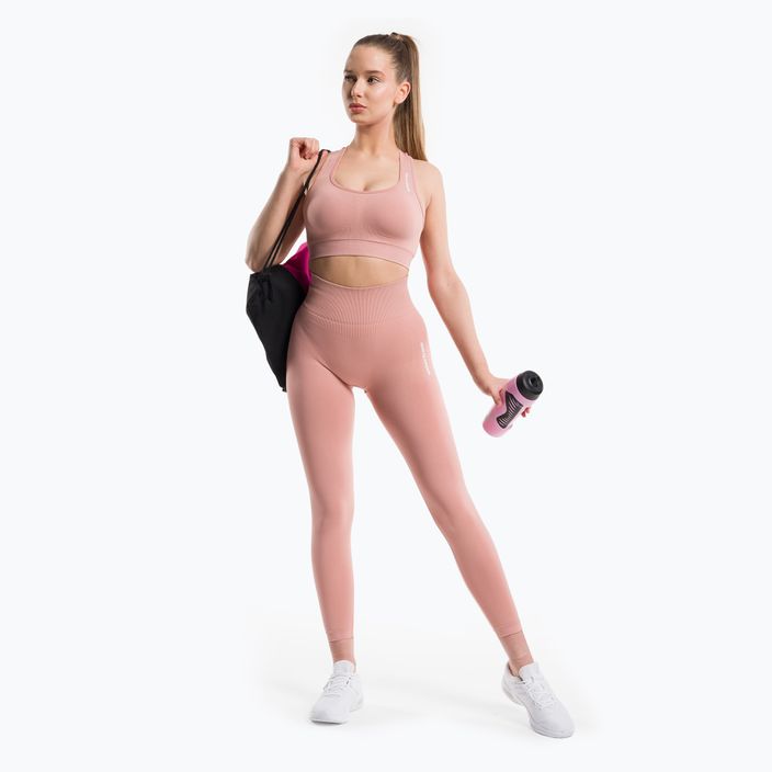 Women's training leggings Gym Glamour Compress Rose Tan 454 2