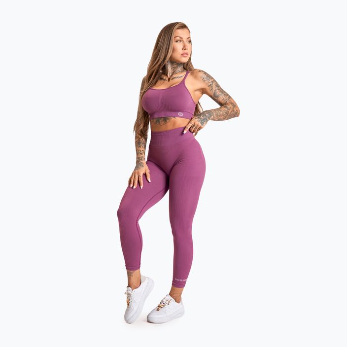 Women's training leggings Gym Glamour Push Up 2.0 merry berry 2