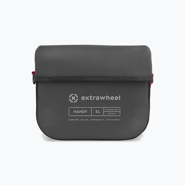 Extrawheel Handy 5L handlebar bike bag black/grey E0158 2