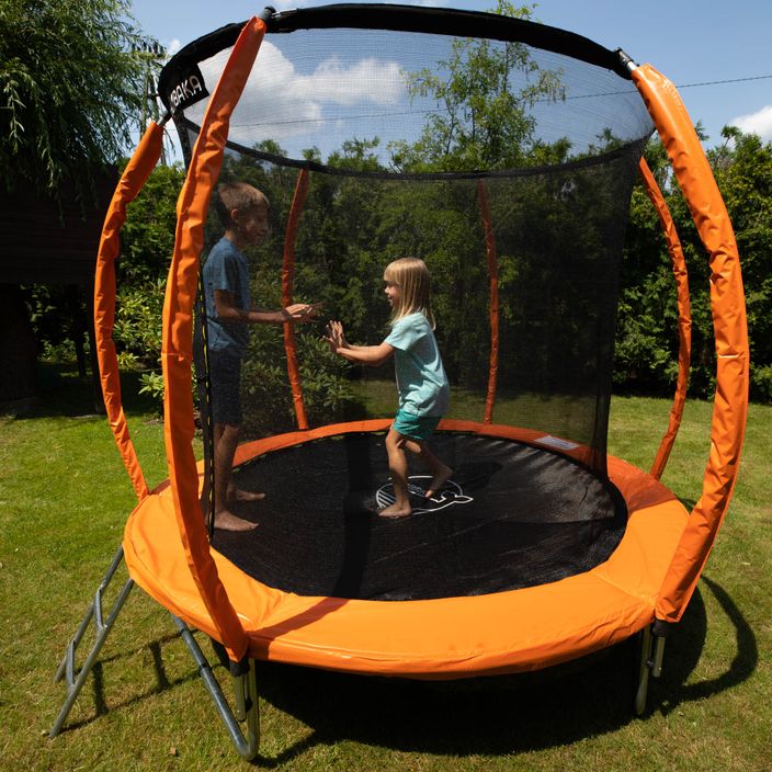 HUMBAKA Super 244 cm orange garden trampoline Super-8' Tramps 7