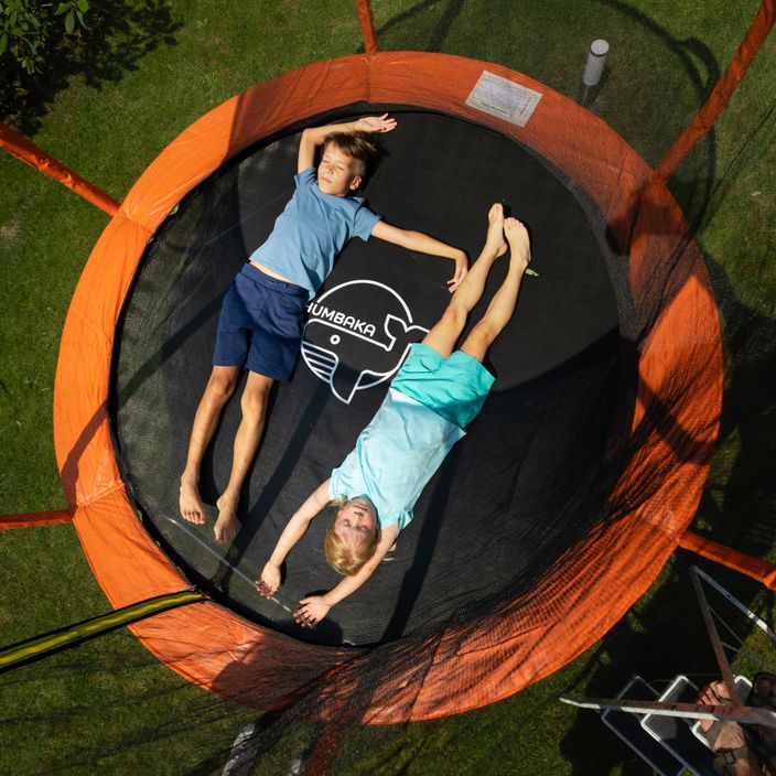 HUMBAKA Super 244 cm orange garden trampoline Super-8' Tramps 9