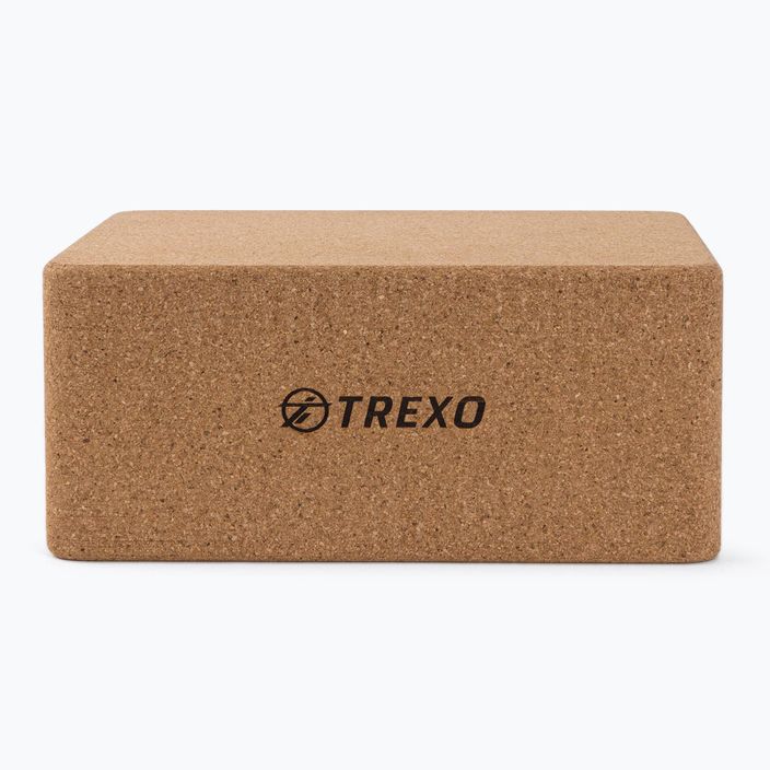 Yoga cube TREXO brown YB-100 2