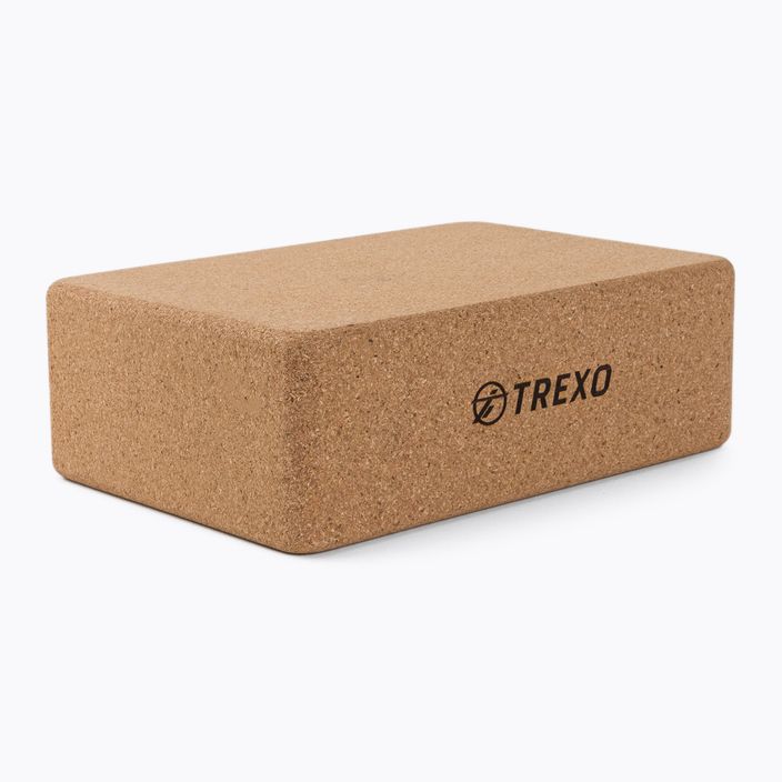Yoga cube TREXO brown YB-75