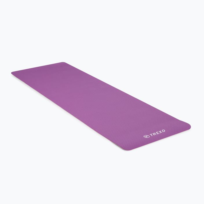 TREXO yoga mat TPE 2 6 mm pink YM-T02R