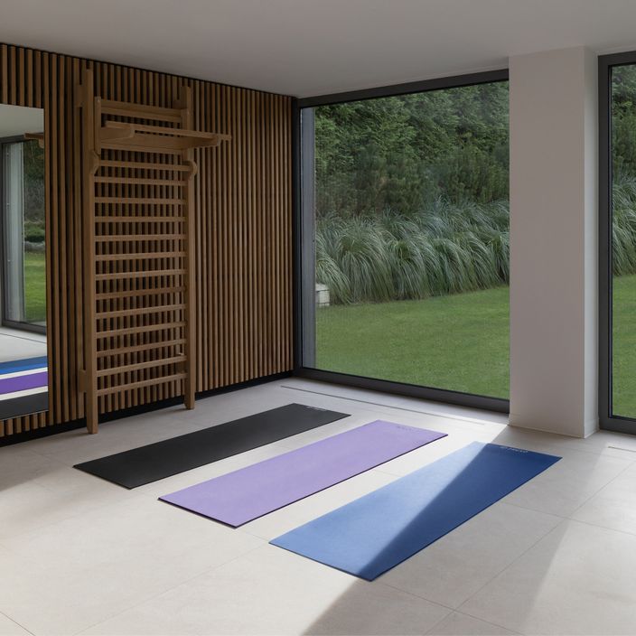 TREXO yoga mat PVC 6 mm purple YM-P01F 2
