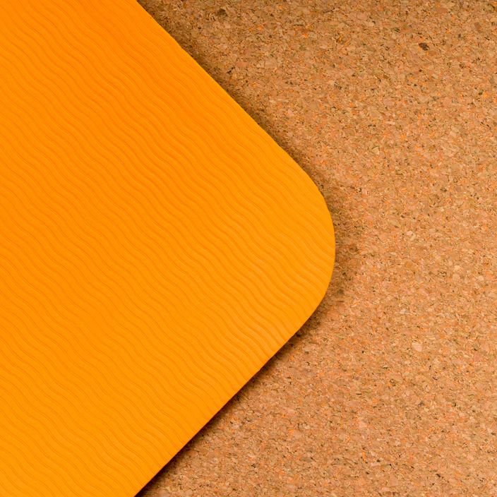 TREXO Yoga mat TPE cork 6 mm orange YM-C01P 4