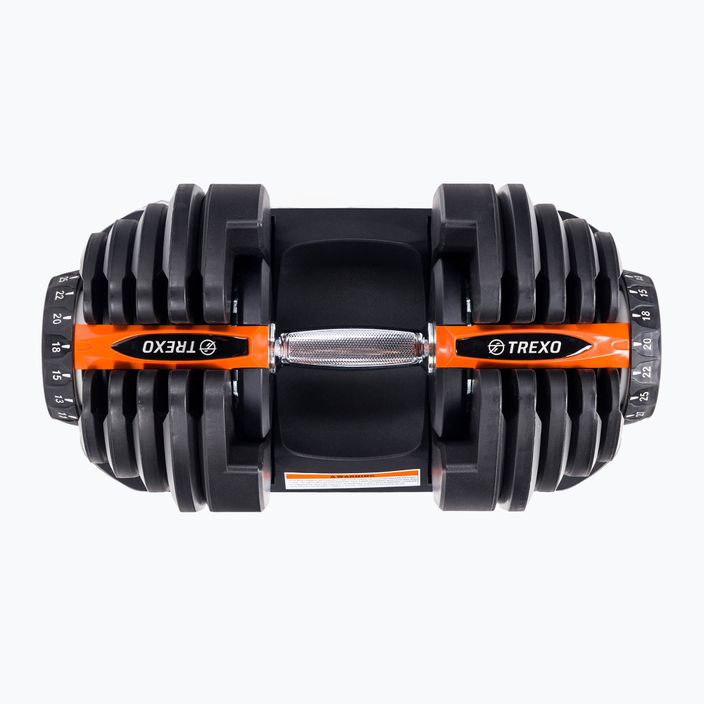 TREXO adjustable dumbbell black ADT-40 40 kg 4