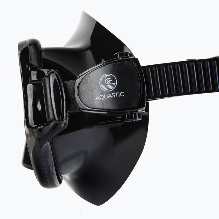 AQUASTIC Snorkelling Kit Black MSA-01C 7