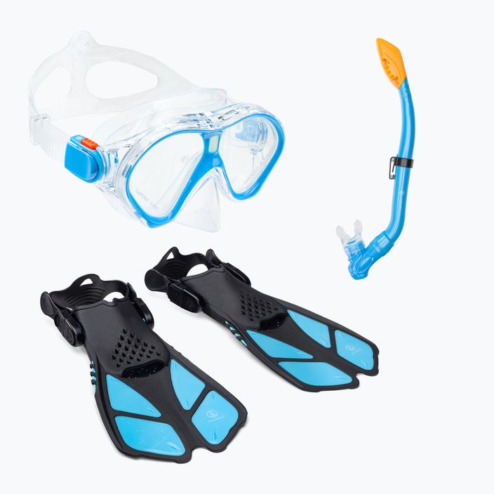 Children's AQUASTIC Snorkelling set blue MSFK-01SN
