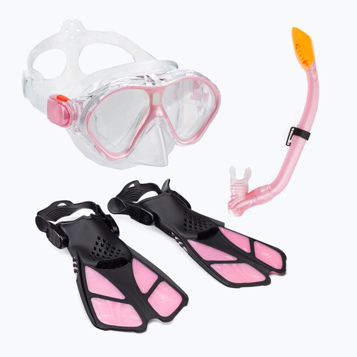 AQUASTIC Children's Snorkelling Kit Pink MSFK-01SR