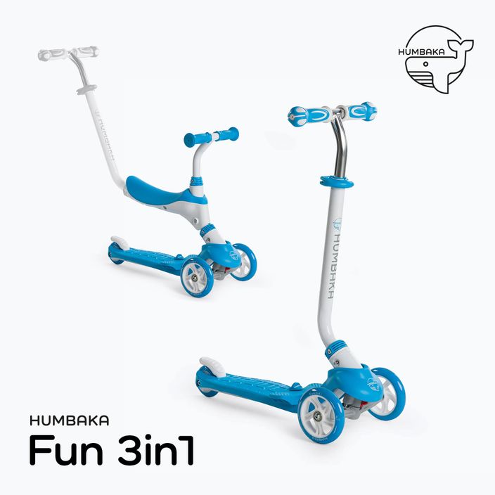 HUMBAKA Fun 3in1 children's scooter blue KS002 4