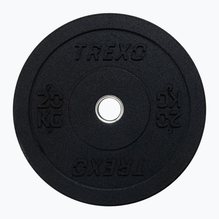 TREXO Olympic bumper weights black TRX-BMP020 20 kg 7
