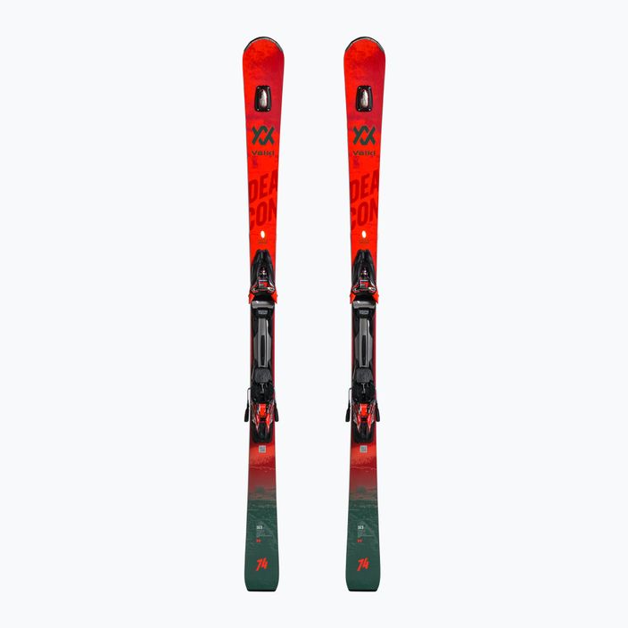 Völkl Deacon 74 + RMotion2 16 GW downhill skis red/grey 121151/6977R1.VR