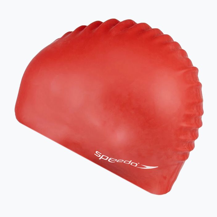 Speedo Plain Flat Silicone children's swimming cap red 8-709931959 3