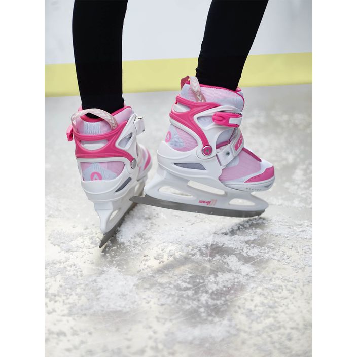 Children's skates ATTABO Girl white/pink 4