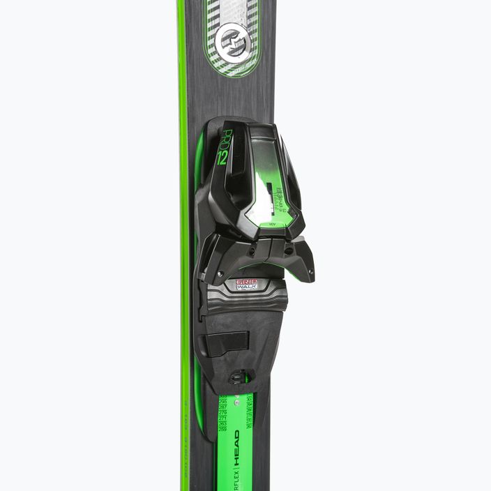HEAD Supershape e-Magnum SW SF-PR + PRD 12 black/neon green downhill skis 4