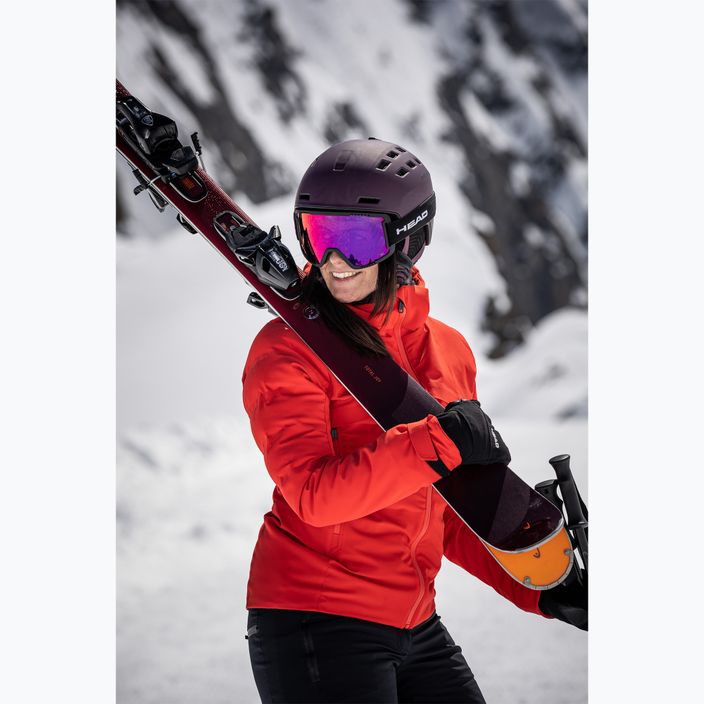 Women's Downhill Ski HEAD e-total Joy SW SLR Joy Pro + Protector SLR 11 GW dark red/orange 3
