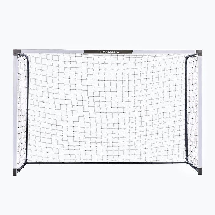 OneTeam One Square football goal 300 x 200 cm galvanised steel white/black 2