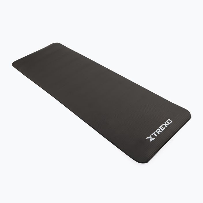 TREXO NBR 15 mm exercise mat with belt black 2