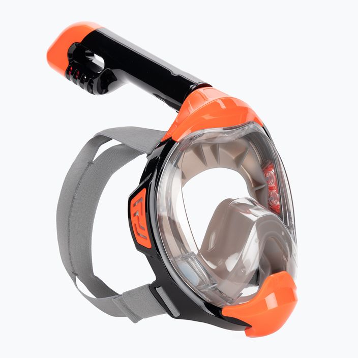 Children's full face mask for snorkelling AQUASTIC KAI Jr orange