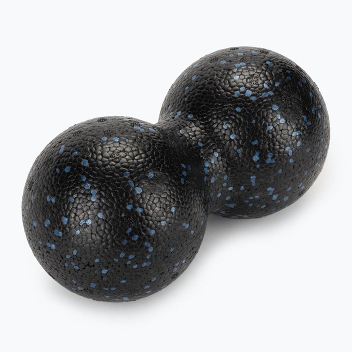 TREXO TRX-MSP012 double massage ball 12 cm black/blue